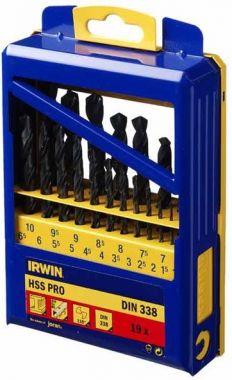 Набор сверл по металлу HSS Pro 19 шт (1,0 - 10,0 мм) Irwin 10502500 ― IRWIN
