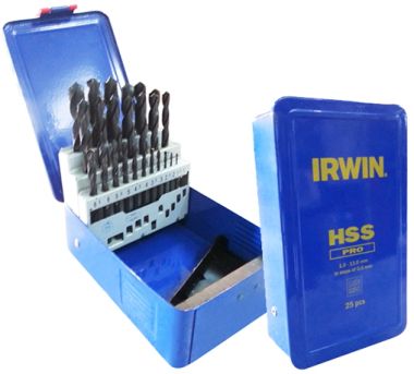 Набор сверл по металлу HSS Pro 25 шт (1,0 - 13,0 мм) Irwin 10502504 ― IRWIN