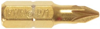 Вставка Pozidriv 1/4" Titanium 25 мм 10 шт (PZ1 TIN) Irwin 10504335 ― IRWIN